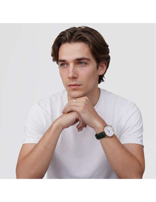 Orologio Daniel Wellington - Gold - 40mm - Bianco - DW00100917