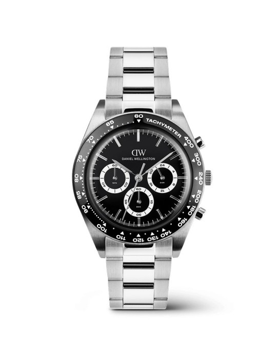 Daniel Wellington Watch-3-Link Black Silver-Chronograph-Black-DW00100947