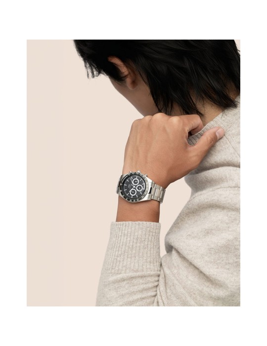 Daniel Wellington Watch-3-Link Black Silver-Chronograph-Black-DW00100947