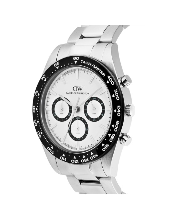 Orologio Daniel Wellington - Cronografo -Silver-42mm-Bianco-DW00100948