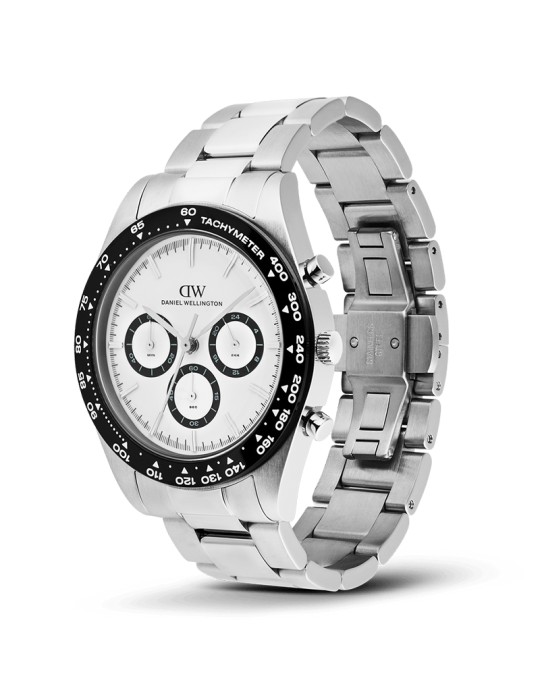 Orologio Daniel Wellington - Cronografo -Silver-42mm-Bianco-DW00100948