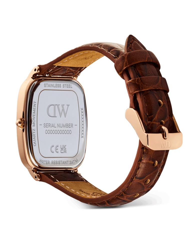 Orologio Daniel Wellington -Rose Gold-32mm-Marrone-Oro Rosa-DW00100955