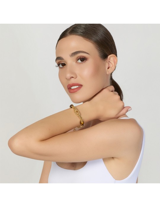 Bracciale Unoaerre - Joya - Dorato - Occhio di Tigre - 14EXB0164G-1AR