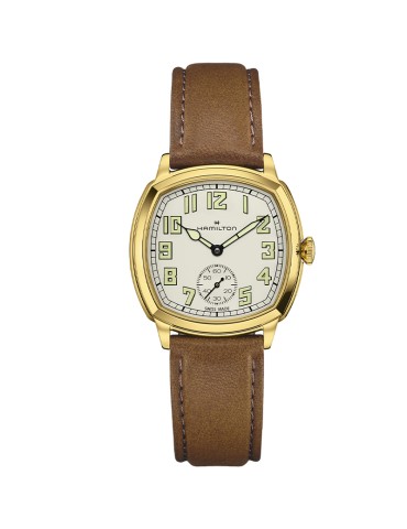Hamilton Watch - American Classic Cushion Mechanical 34mm Beige Golden - 0