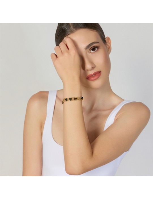 Bracciale Unoaerre - Joya - Multifilo-Onice-Occhio di Tigre-14EXB0174G