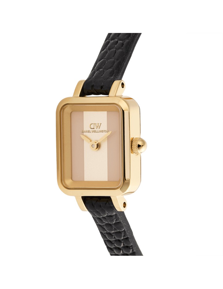 Orologio Daniel Wellington - Gold - Black - 15,4x18,2mm - DW00100957