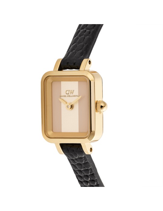 Orologio Daniel Wellington - Gold - Black - 15,4x18,2mm - DW00100957
