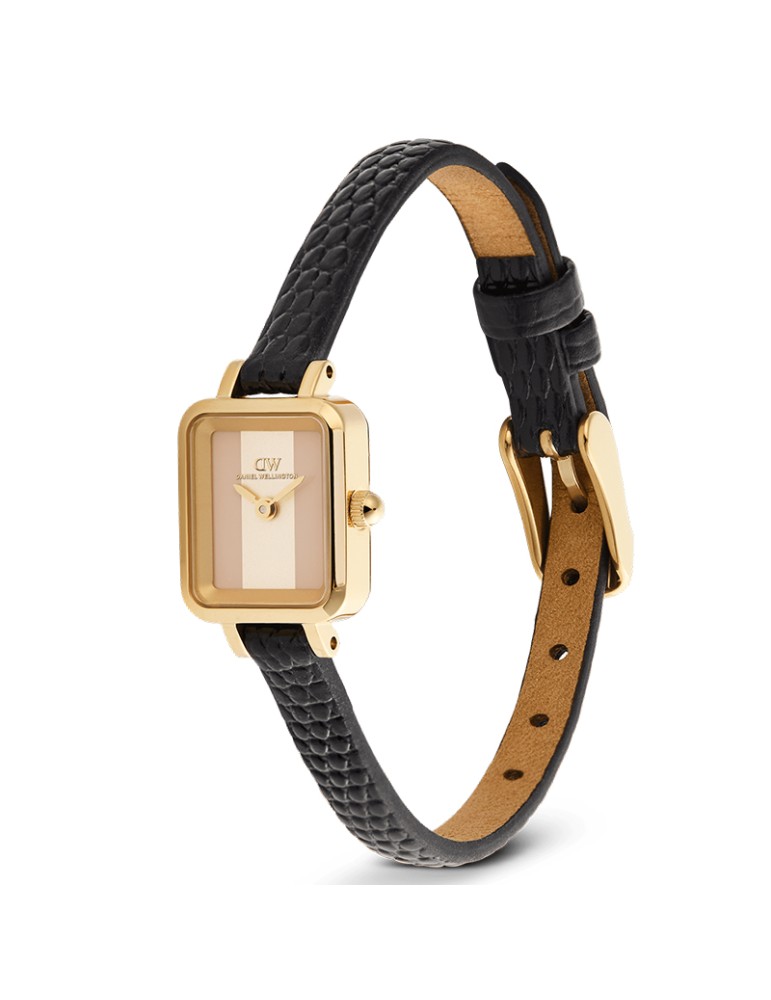 Orologio Daniel Wellington - Gold - Black - 15,4x18,2mm - DW00100957