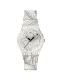 Orologio Swatch-Art Peace Hotel Curvilinear-34mm-Bianco e Nero-GZ363