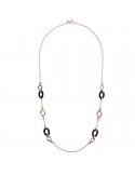 Bronzallure Woman Necklace - Variegated with Black Onyx Link - 0