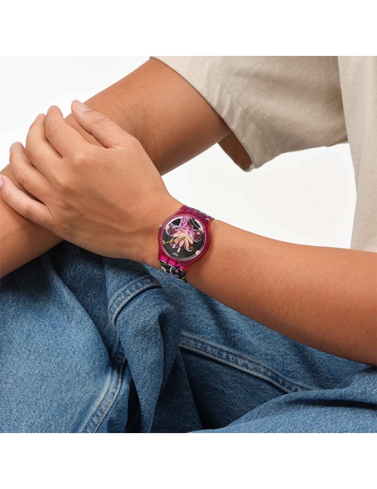 Orologio Swatch - Solo Tempo - 41mm - Nero Multicolore - SUOZ373