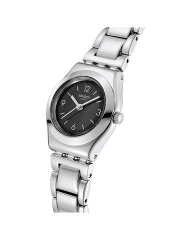 Orologio Swatch da Donna -  Solo Tempo - Silver - 25mm - Nero - YSS350G 2