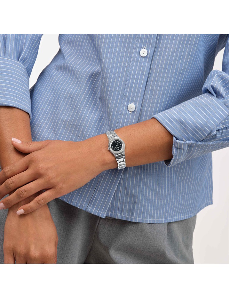 Orologio Swatch da Donna -  Solo Tempo - Silver - 25mm - Nero - YSS350G
