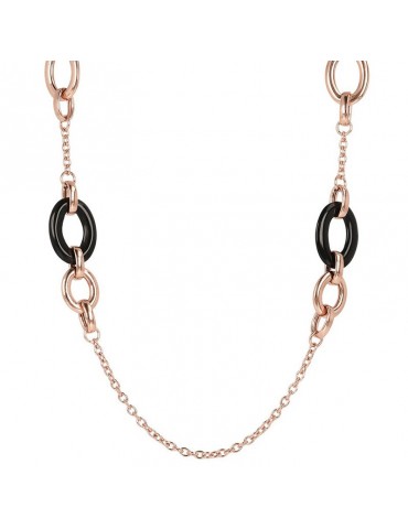 Collana Bronzallure - Variegata - Maglie Ovali -Onice Nero-WSBZ01622BO 2