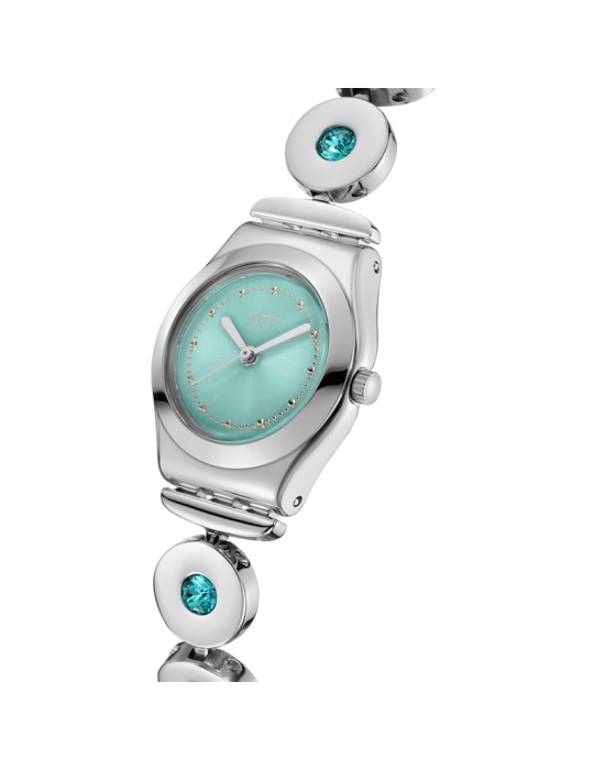 Swatch Watch - Only Time - Silver - 25mm - Turquoise - YSS355G