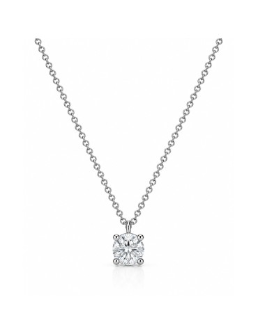Collana Lelune Diamonds - in Oro Bianco 18 carati Punto Luce Diamanti Naturali 0,30 ct - 0