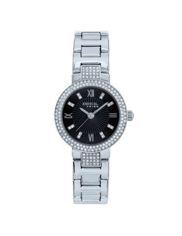 Breil Tribe Watch - Only Time - Silver -27mm-Black-Crystals-EW0831