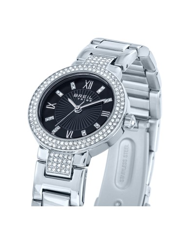 Breil Tribe Watch - Only Time - Silver -27mm-Black-Crystals-EW0831 2