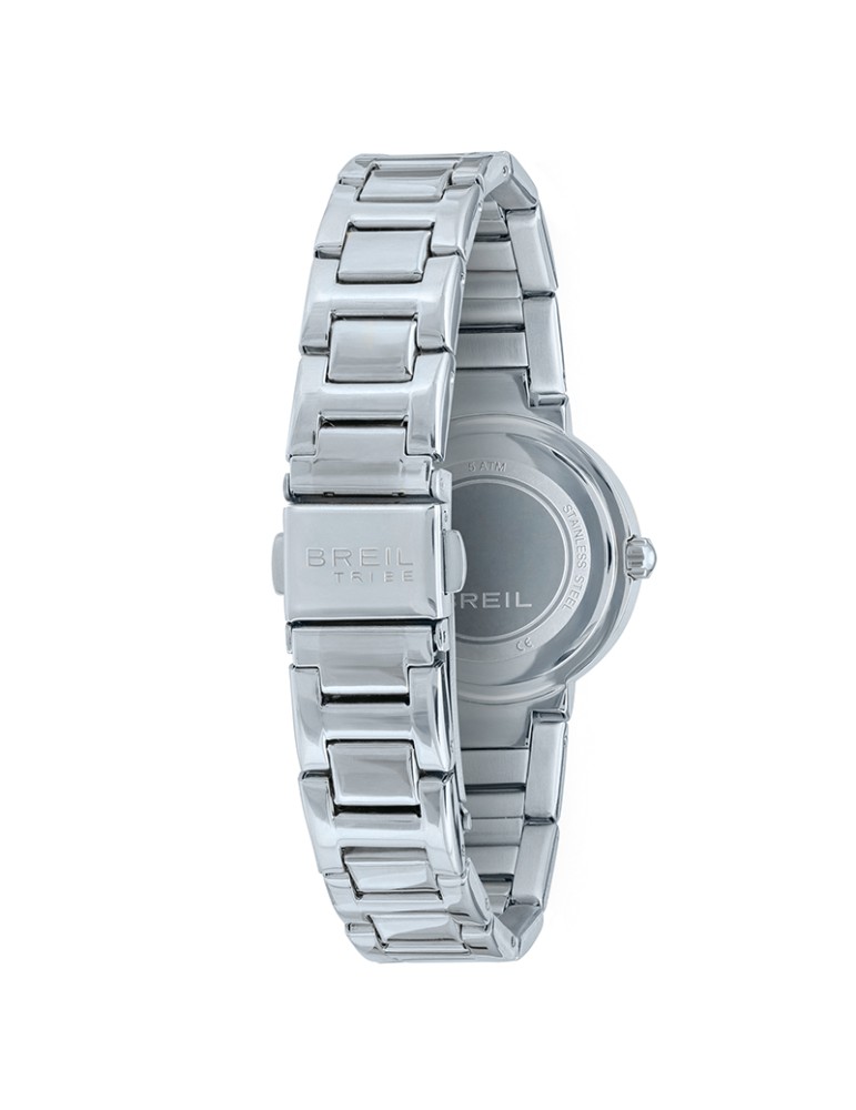 Breil Tribe Watch - Only Time - Silver -27mm-Black-Crystals-EW0831