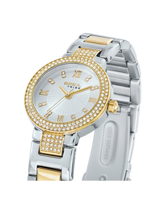 Orologio Breil Tribe da Donna-Solo Tempo-Bicolor-27mm-Cristalli-EW0832