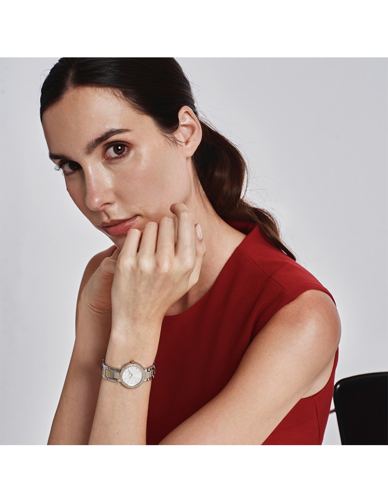 Orologio Breil Tribe da Donna-Solo Tempo-Bicolor-27mm-Cristalli-EW0832