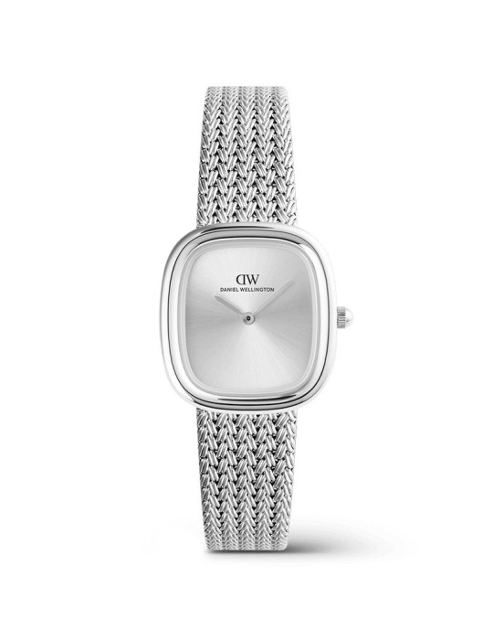 Daniel Wellington Women's Watch - Margot Braided Mesh Unitone Silver Only Time 24x26mm Silver - 0