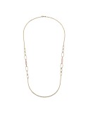 Collana Unoaerre - Joya - Dorata - Occhio di Gatto Rosa - 14EXH0214G