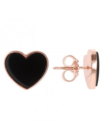 Orecchini Bronzallure - Alba - Lobo - Cuore di Onice Nero -WSBZ01730BO 2