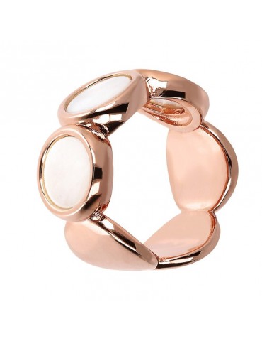 Bronzallure Woman Ring - Alba with Discs and Mother of Pearl - 0