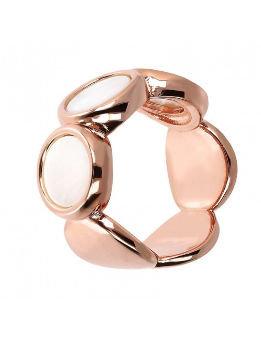 Bronzallure Woman Ring - Alba with Discs and Mother of Pearl - 0