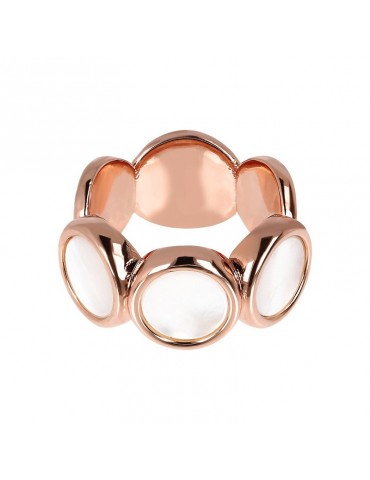 Bronzallure Woman Ring - Alba with Discs and Mother of Pearl - 0 2