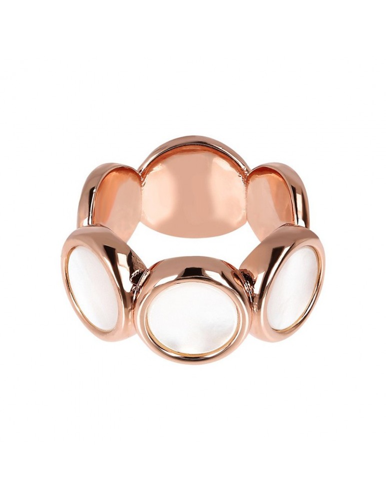 Bronzallure Woman Ring - Alba with Discs and Mother of Pearl - 0