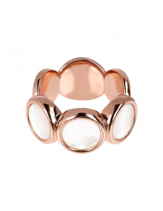Bronzallure Woman Ring - Alba with Discs and Mother of Pearl - 0