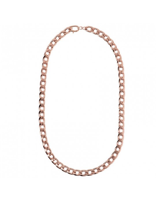 Bronzallure Woman Necklace - Long Chain with Crub Mesh - 0
