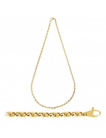 Collana Chimento Tradition Gold Accenti 50cm da Uomo - 0