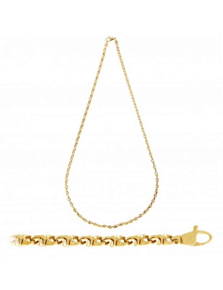 Collana Chimento Tradition Gold Accenti 50cm da Uomo - 0
