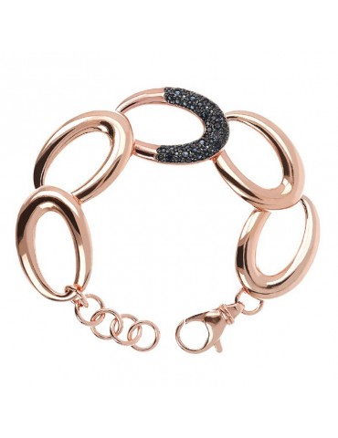Bracciale Bronzallure Donna - Aurora Ovale con Nano Gem Grigio - 0