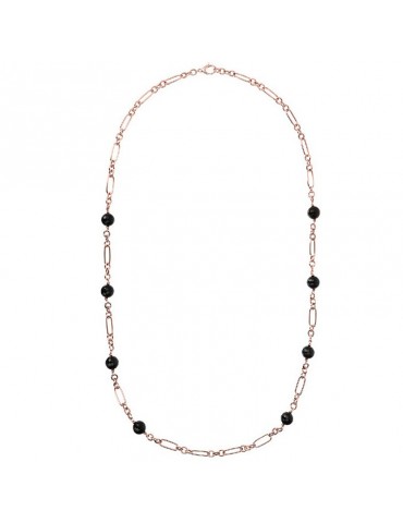 Collana Bronzallure Donna - Variegata con Onice Nero - 0