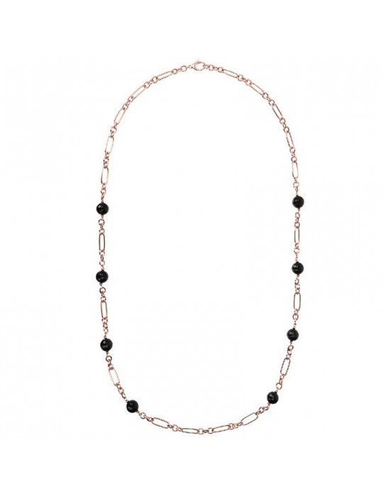 Bronzallure Woman Necklace - Variegated with Black Onyx - 0 Bronzallure Woman Necklace - Variegated with Black Onyx - 0