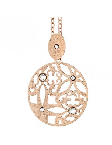 COLLANA BOCCADAMO ROSATO CON PENDENTE - 0