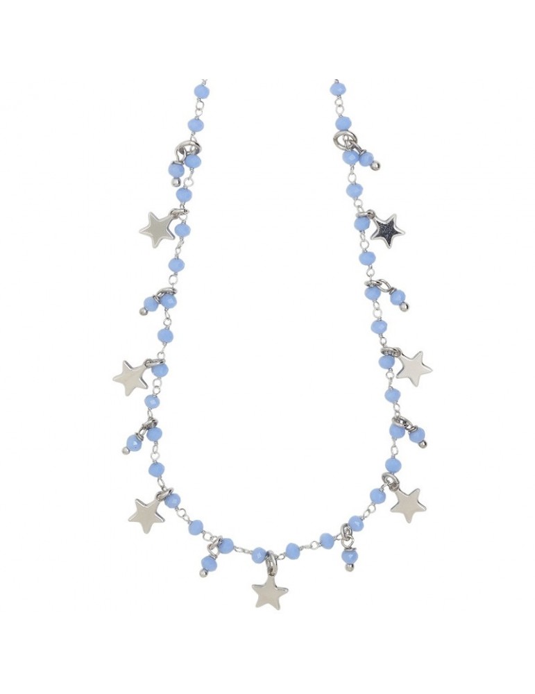 Boccadamo Rosary Necklace with Crystals and Stars for Women - 0