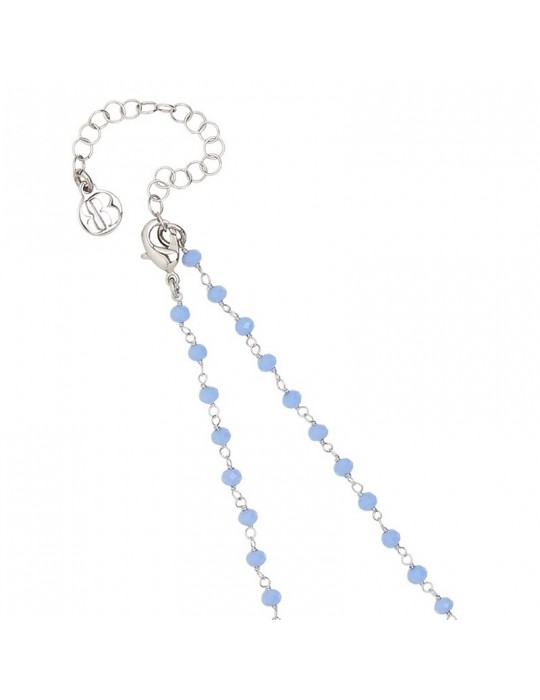 Boccadamo Rosary Necklace with Crystals and Stars for Women - 0