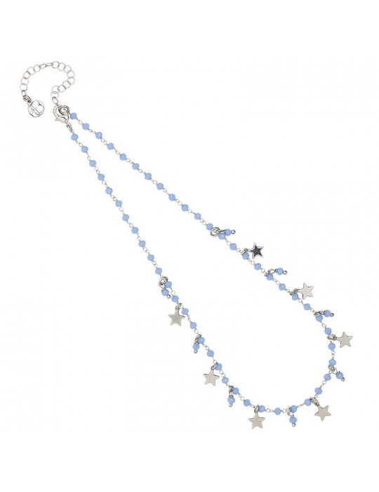 Boccadamo Rosary Necklace with Crystals and Stars for Women - 0