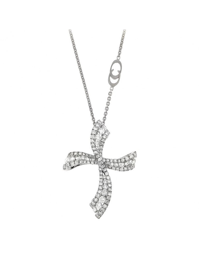 Chimento Necklace - White Gold Rood with Natural Diamonds - 0