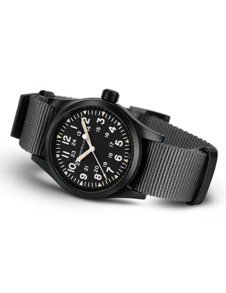 Orologio Hamilton - Khaki Field Mechanical 38mm Nero - H69409930