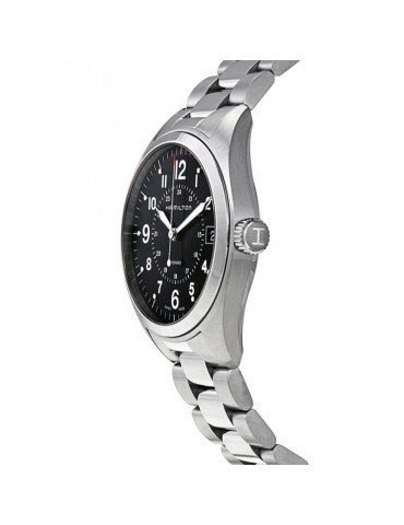 Orologio Hamilton - Khaki Navy Field 40mm Nero Quarzo - H68551933 2
