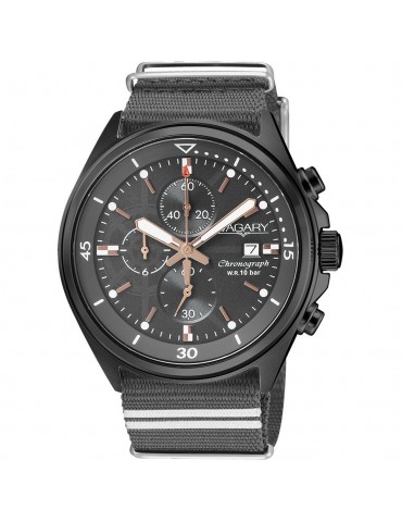 Orologio Vagary Uomo - Aqua39 - Cronografo 42mm Nero - IA9-543-60