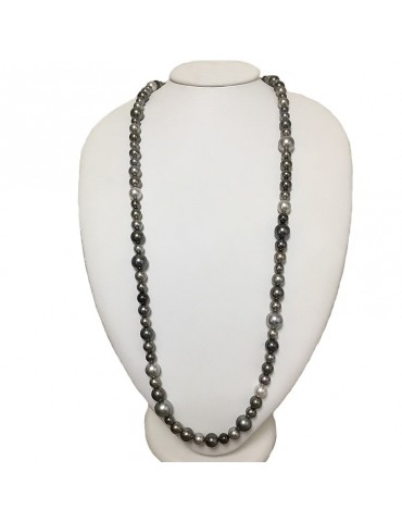 Collana Coscia Filo di Perle - Tahiti Mari del Sud e Akoya - 0