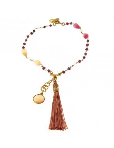 Bracciale Etnò Scintillio con Nappa Cipria da Donna - 0