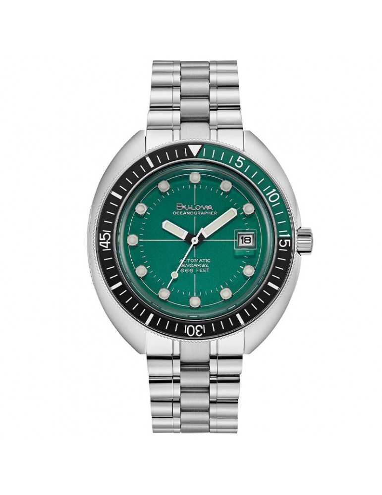 Bulova Automatic Oceanographer Green Men's 44mm Watch